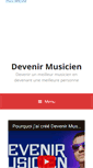 Mobile Screenshot of devenir-musicien.com